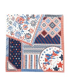 Marca 【the PORT by marca】EMBROIDERY 小判 シルクツイル スカーフ