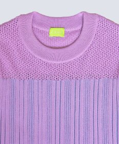 COQ CACTUS カラーブロックリブニット