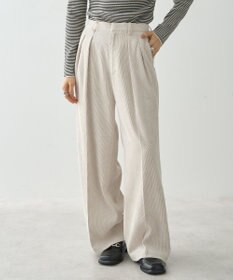 AMERICAN HOLIC コーデュロイタックワイドパンツ