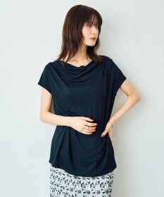 YECCA VECCA 【接触冷感】ドレープカットトップス