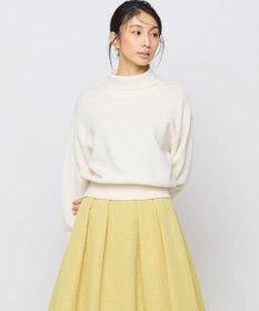 組曲 L 【2WAY・WEB限定】ウールカシミヤミックス ハイネックニット