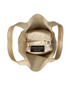INTER-CHAUSSURES 【ANDREA CARDONE】メタリックレザーバケットバッグ