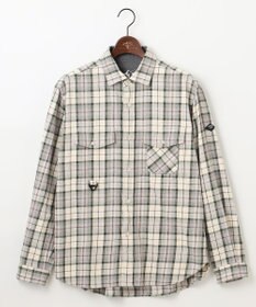 JOSEPH ABBOUD MOUNTAIN 【サスティナブル】オーガニックラフィーチェック シャツ