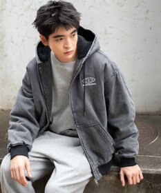 WEGO 【ユニセックス着用ITEM】ワーカーズボアフードブルゾン