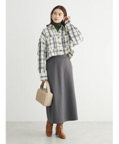 Green Parks ・ＥＬＥＮＣＡＲＥ　ＤＵＥ　シャギーチェックショートシャツ