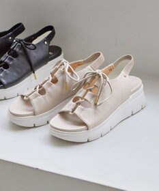 ANY SIS 【23.5~24.0cm】レースアッププラットフォーム サンダル