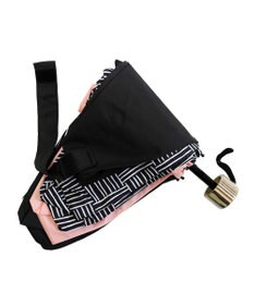 +RING 【UVカット95%以上】【UPF50＋】プラスリング レディース向け 晴雨兼用 折傘 BLK T1306