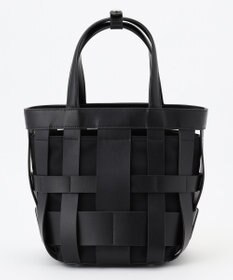 Y'SACCS 【リサイクルレザー】メッシュかごバッグ　small