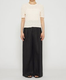 uncrave 【洗濯機洗い可】ストレッチレース トップス （uncrave WHITE）