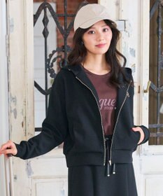 Feroux アイコン刺繍 ダンボール パーカー ブラック系