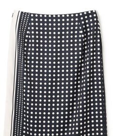 BEIGE， GADE / モノトーンドット柄ラップ風スカート