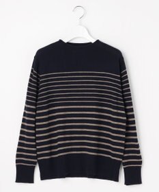 J.PRESS LADIES L SOFT TOUCH WOOL ボーダー ニット