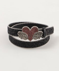 WEGO Lエンジェルバックルラメベルト