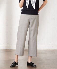 J.PRESS LADIES L 【洗える】シャークスキン セミワイド パンツ