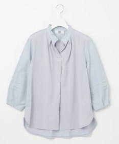 J.PRESS LADIES L コンビジャージー フリルネック カットソー