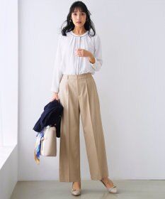 ANY SIS フロントタックバイカラー ブラウス