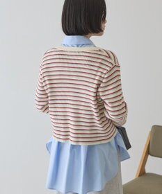 AMERICAN HOLIC マルチボーダーリブニットカーディガン