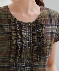 Tiaclasse L 【洗える】フリルワンピース