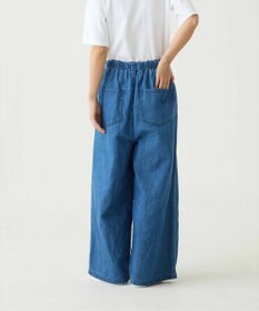caqu FS linen relax pants コットンリネンリラックスワイドデニム