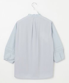 J.PRESS LADIES コンビジャージー フリルネック カットソー