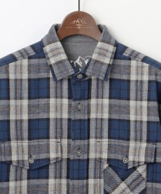 JOSEPH ABBOUD MOUNTAIN 【サスティナブル】オーガニックラフィーチェック シャツ