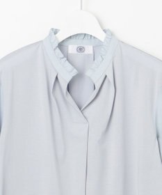 J.PRESS LADIES コンビジャージー フリルネック カットソー