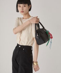WEGO 【ANGIE VINTAGE】シアーボーダーメロウトップス