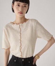 WEGO 【ANGIE VINTAGE】シアーボーダーメロウトップス