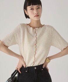 WEGO 【ANGIE VINTAGE】シアーボーダーメロウトップス