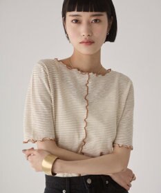 WEGO 【ANGIE VINTAGE】シアーボーダーメロウトップス