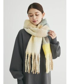 Green Parks ・ｆｕｒｒｙ　ｒａｔｅ　グラデーションチェックマフラー