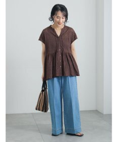 Te chichi レースペプラムブラウス