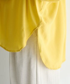 YECCA VECCA シャーリングギャザーリボンブラウス