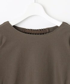 自由区 【洗える】コンビネーションシャーティング パフスリーブ カットソー