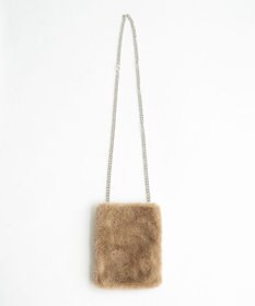 WEGO ファーチェーンミニショルダー