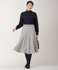 ANY SIS 【洗える】リブコンビボタン ニット