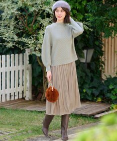 ANY SIS L 【大人百花掲載 ヨンアさん着用】冬のシャルマン ラグランスリーブ ニット