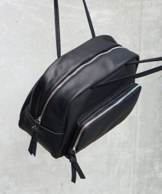 FOLNA RD ソフトレザーフロントポケットボストンバッグ