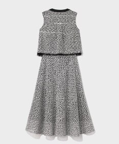 GRACE CONTINENTAL フェザーembドレス