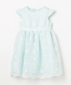 ANY KIDS 総刺繍 花柄ワンピース