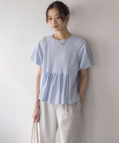 組曲 S ドビーストライプピンタック ブラウス