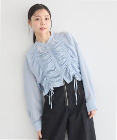 earth music&ecology フロントドロストショートシャツ