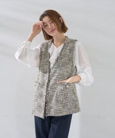 YECCA VECCA ラッフルブラウス