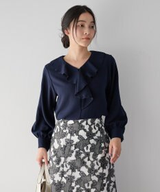 YECCA VECCA ラッフルブラウス