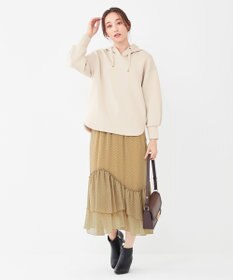 ANY SIS 【洗える】ティアードプリント スカート