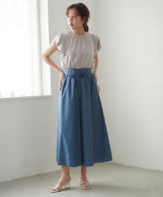 Feroux 【UVケア】スタンドカラーフレアスリーブ Ｔシャツ