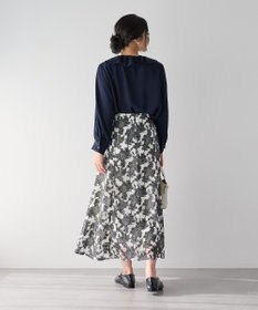 YECCA VECCA ラッフルブラウス