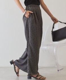 AMERICAN HOLIC ドットサテンイージーパンツ