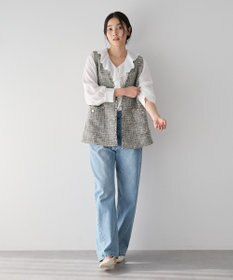 YECCA VECCA ラッフルブラウス