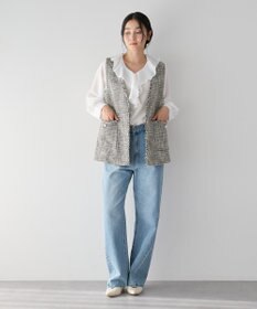 YECCA VECCA ラッフルブラウス